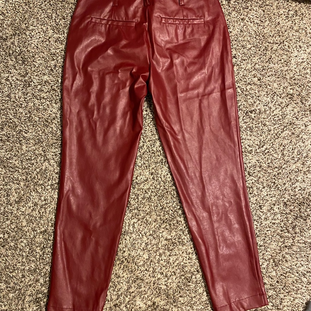 Red Leather Pants - New York & Company